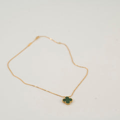 Van Cleef & Arpels Vintage Alhambra Malachite Pendant