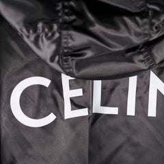 Celine Mens Shiny Hoodie Bomber Size 52