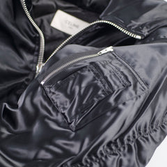 Celine Mens Shiny Hoodie Bomber Size 52