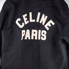 Celine Long Hoodie Bomber Size 44 Black