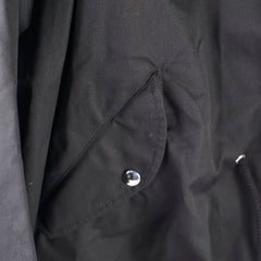 Logo-Print Twill Hooded Parka Mens Size 48