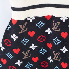 Louis Vuitton Game On Knit Dress Black/Multicolour Size S