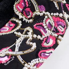 Chanel Pearl Rhinestones Tweed Bomber Jacket Fall 2022 - Size 40