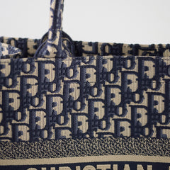 Deal of The Week -  Christian Dior Medium Book Tote Blue Oblique