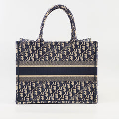 Deal of The Week -  Christian Dior Medium Book Tote Blue Oblique