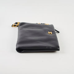 Chanel Wristlet Pouch Black Lambskin