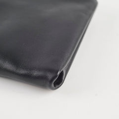 Chanel Wristlet Pouch Black Lambskin