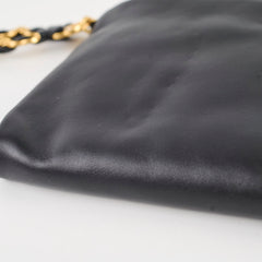 Chanel Wristlet Pouch Black Lambskin