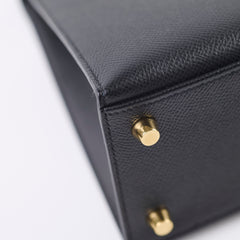 Hermes Kelly 25 Black Epsom - Y Stamp