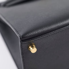 Hermes Kelly 25 Black Epsom - Y Stamp