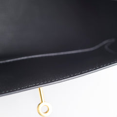 Hermes Kelly 25 Black Epsom - Y Stamp