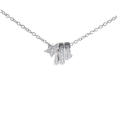 Chanel Comete 18k White Gold Diamond Necklace