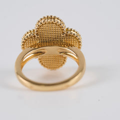 Van Cleef and Arpels Van Cleef Magic Alhambra Malachite Ring Size 56