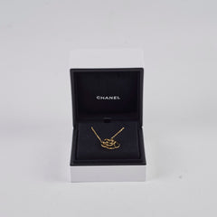 Chanel Fil De Camelia Necklace 18K Yellow Gold J2925