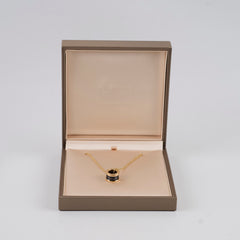 Bvlgari B. Zero1 Onyx Rose Gold Ceramic Necklace