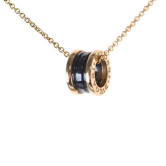 Bvlgari B. Zero1 Onyx Rose Gold Ceramic Necklace