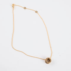 Bvlgari B. Zero1 Onyx Rose Gold Ceramic Necklace