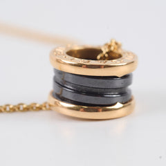 Bvlgari B. Zero1 Onyx Rose Gold Ceramic Necklace