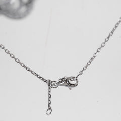 Chanel Small 18K White Gold Diamond Camelia Necklace J2580