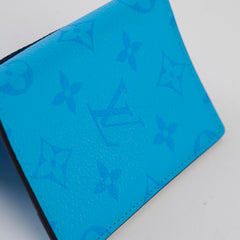 Louis Vuitton Pocket Organiser Blue Taigarama
