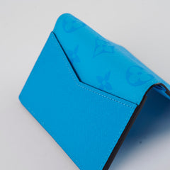 Louis Vuitton Pocket Organiser Blue Taigarama