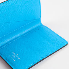 Louis Vuitton Pocket Organiser Blue Taigarama