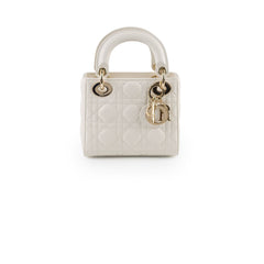 Christian Dior Mini Lady Dior White