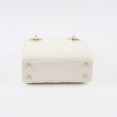 Christian Dior Mini Lady Dior White
