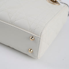 Christian Dior Mini Lady Dior White