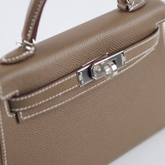 Hermes Mini Kelly Etoupe - G Stamp 2026