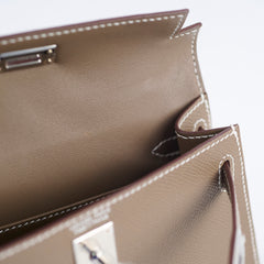 Hermes Mini Kelly Etoupe - G Stamp 2026