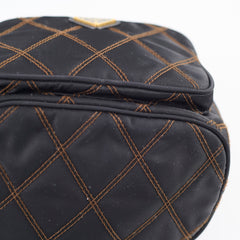 Prada Tessuto Nylon Bucket Bag Black
