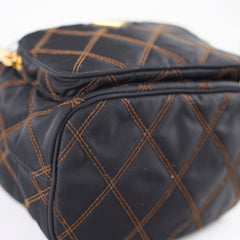 Prada Tessuto Nylon Bucket Bag Black