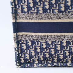 Christian Dior Book Tote Medium Blue Oblique