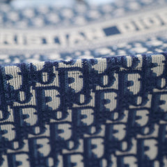 Christian Dior Book Tote Medium Blue Oblique