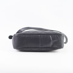Chanel CC Vintage Messenger Bag Calfskin Black