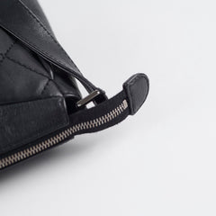 Chanel CC Vintage Messenger Bag Calfskin Black