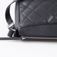 Chanel CC Vintage Messenger Bag Calfskin Black