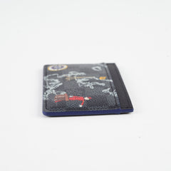 Louis Vuitton Damier Graphite World Map Porte Cartes Simple Card Holder
