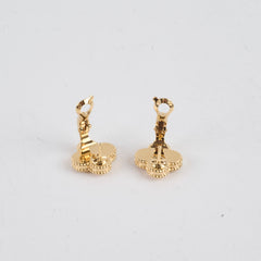 Van Cleef & Arpels Vintage Alhambra Guilloche Earrings