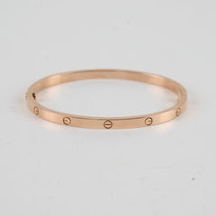 Cartier Love SM Pink Gold Size 16 Bracelet