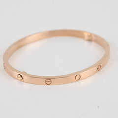 Cartier Love SM Pink Gold Size 16 Bracelet