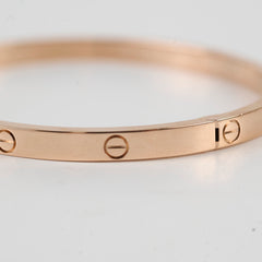 Cartier Love SM Pink Gold Size 16 Bracelet