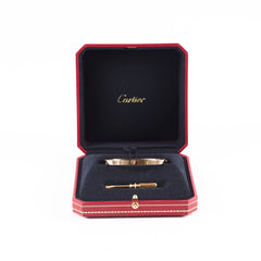 Cartier Love Medium Model Size 18 Pink Gold Bracelet