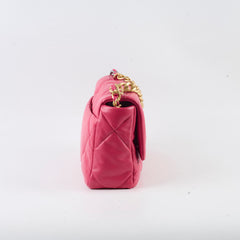 Chanel 19 Small Flap Lambskin Pink