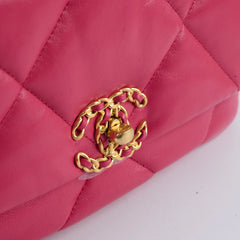 Chanel 19 Small Flap Lambskin Pink