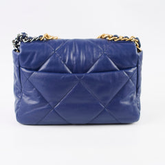 Chanel 19 Small Flap Lambskin Blue Navy