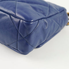 Chanel 19 Small Flap Lambskin Blue Navy