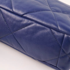 Chanel 19 Small Flap Lambskin Blue Navy