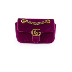 Gucci Marmont Small Velvet Purple